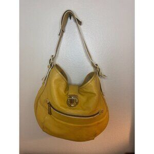Marc Jacobs Leather Classic Hobo Bag Yellow Spring 2006 Boho Colorful Stylish